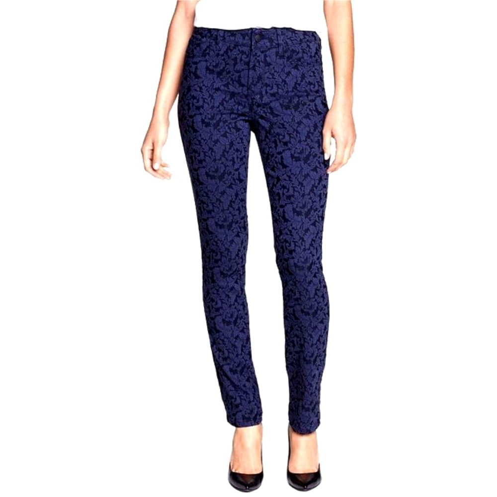 NYDJ Slim Straight Jacquard Jeans